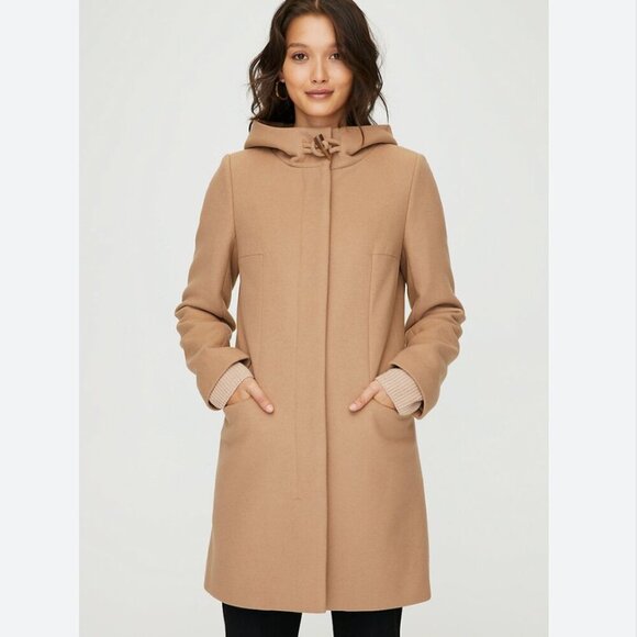 Aritzia Babaton Pearce Wool Coat Jacket Camel Size Small - Picture 1 of 10